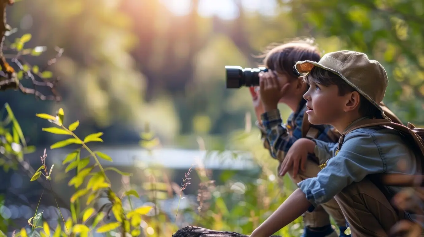 Blick auf Kinder, die eine Gesundheits- und Wellnessaktivität ausüben.